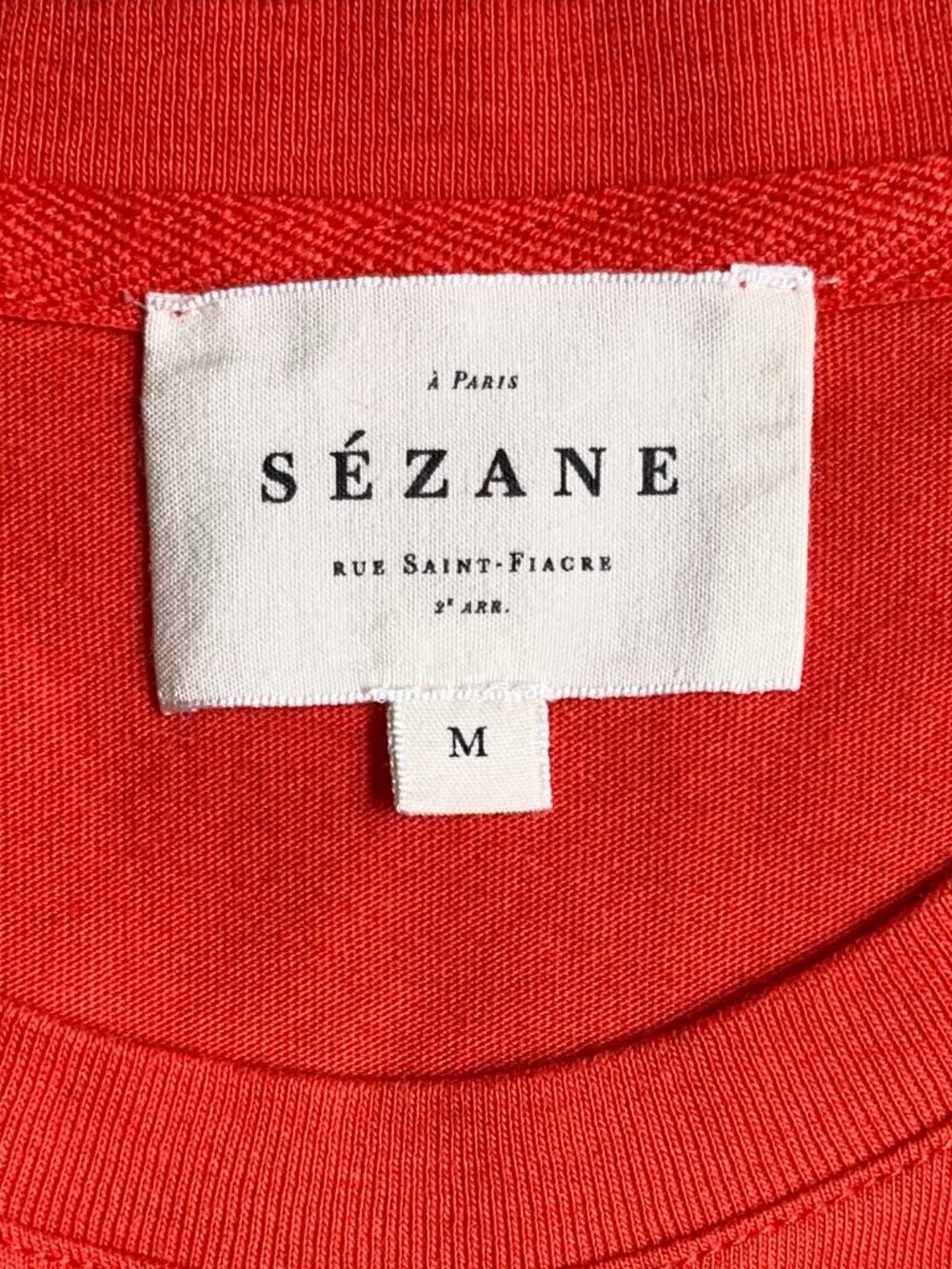 Like New Sezane Je T’aime Graphic Tee, Red/White, Size Medium - Picture 5 of 7